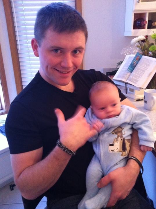 David with his nephew, Charlie